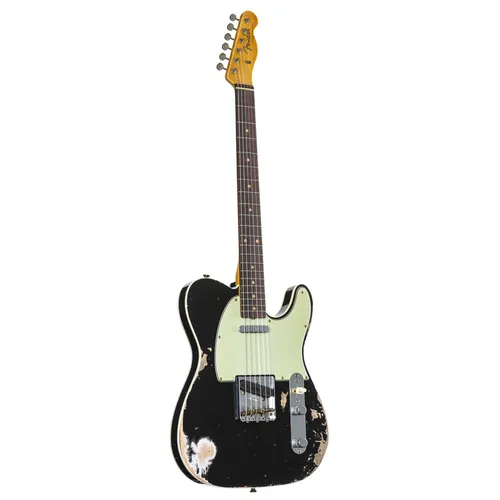 Fender 1960 Telecaster Custom Heavy Relic Black E Gitarre