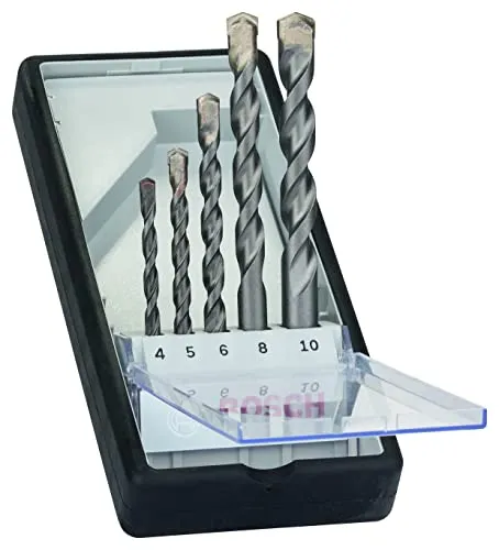 Bosch Professional 5-teiliges CYL-3 Betonbohrer Set (für Beton, Robust Line, Ø 4–10 mm, Zubehör Schlagbohrmaschine)