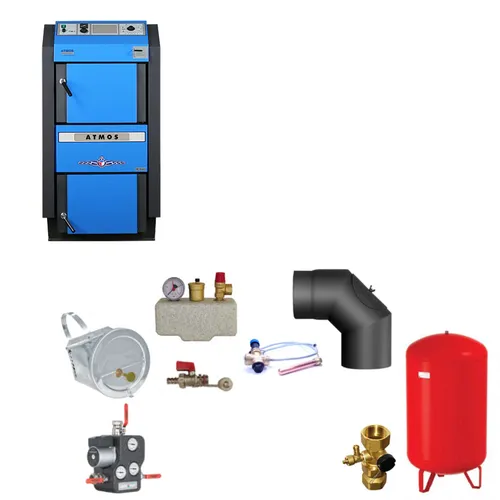 ATMOS Scheitholzvergaser DC18GSE 19 kW | Komplettset 1