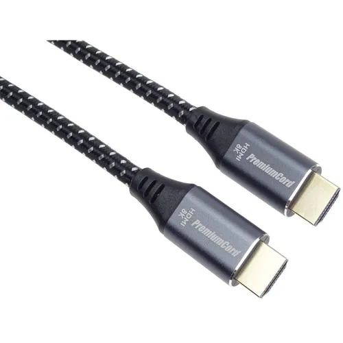 PremiumCord ULTRA HDMI 2.1 High Speed + Ethernet kabel 8K@,zlacené (1.50 m, HDMI) (KPHDM21S015)