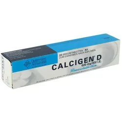 Calcigen D 600 mg / 400 I.E. Brausetabletten - Calcium für starke Knochen - Calcium Tabletten zur Unterstützung der Knochengesundheit, mit Vitamin D für optimale Aufnahme, ideal zur Vorbeugung von Mangelerscheinungen.