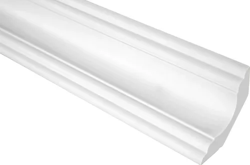 Hexim Stuckleiste P810 - 10 Meter PU Hartschaum Deckenleisten - Moderne Deckenleisten aus hochwertigem Polyurethan, flexibel und feuchtigkeitsresistent. Ideal für jeden Raum, einfach zu montieren und bereit für einen finalen Anstrich.