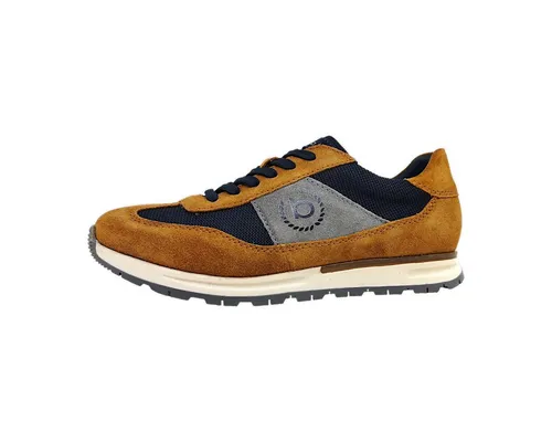 bugatti Herren Sneaker 333-81912, Cognac/Dunkelblau, Größe 42 - Herren-Sneaker aus hochwertigem Leder, stilvolles Design in Cognac und Dunkelblau, ideal für Freizeit und Alltag.