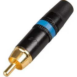 Neutrik RCA Cinchstecker schwarz rot NYS373-2 - Vergoldeter Cinchstecker mit Knickschutz, ideal für hochwertige Audioverbindungen