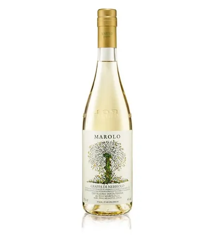 Marolo Grappa Nebbiolo 0,7l 44% - Tresterbrand aus dem Piemont, aromatisch und intensiv im Geschmack, ideal für Kenner und Genießer.