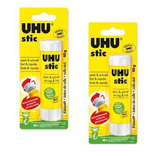 UHU stic Klebestift ohne Lösungsmittel 40g 2 x