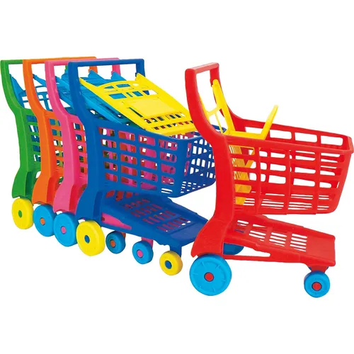 Einkaufswagen aus Kunststoff, sortiert L 35 x B 28 x H 53 cm