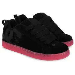 DC Shoes Court Graffik - Damen Lederschuhe - Größe 40.5 - Multi - Stylische Damen Lederschuhe aus hochwertigem Nubukleder, ausgestattet mit einer gepolsterten Zunge für hohen Tragekomfort. Die charakteristische Lauffläche sorgt für optimale Griffigkeit.