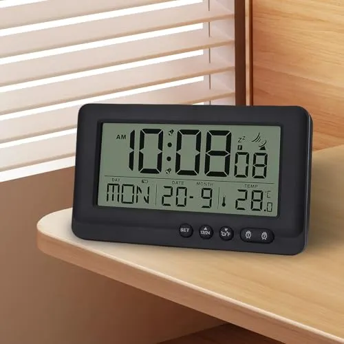 Digitaler Funkwecker mit Thermometer