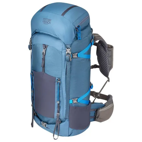 Mystery Ranch Bridger 55 - Trekkingrucksack 54,7 l - L blau - Vielseitiger Trekkingrucksack für Mehrtagestouren, 54,7 l Volumen, abnehmbarer Daypack und Deckelfach, ideal für Abenteuer in der Natur.