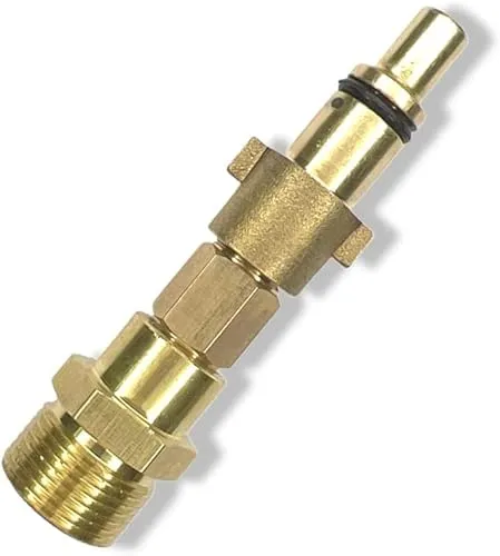 M&M Smartek Bajonett Adapter extra verlängert - für/kompatibel zu Kinzo Sistema Stihl Nilfisk Hochdruckreiniger - Anschluss M22 x 1,5 AG