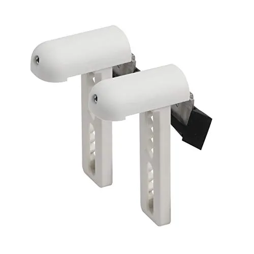 Ventanara® Klemmträger mit Dichtungspad Rollo Jalousie ohne Bohren Klemmfix 2 Stück (Rollo Klemmträger, Weiß)