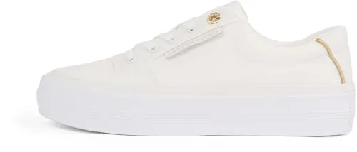 Tommy Hilfiger Damen Low Sneaker VULC Beige in beige von Tommy Hilfiger