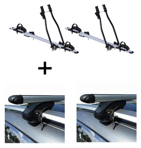 Fahrradträger SAGITTAR + Relingträger VDP XL 135 für VW Golf Sportsvan ab 14
