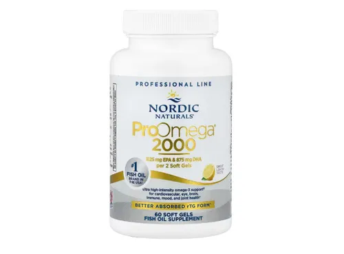 Nordic Naturals, ProOmega® 2000, Zitrone, 60 Weichkapseln (1.075 mg pro Weichkap