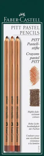 Faber-Castell Farbstift PITT PASTEL, 3 Stück