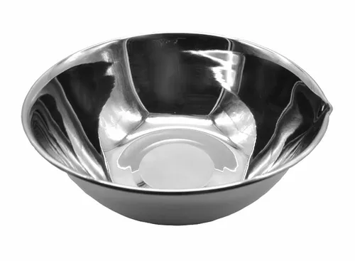 Edelstahl Schüssel 26cm Rührschüssel Salatschüssel Servierschüssel Schale Metall
