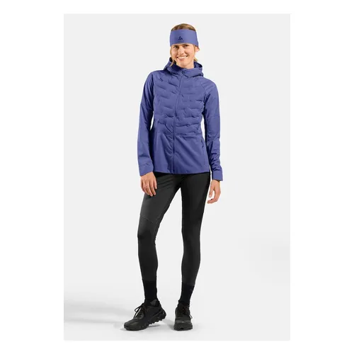 Odlo Zeroweight Insulator Jacke skipper blue (21119) L - Laufjacke für Damen mit außergewöhnlicher Wärmeregulierung aus recycelten Materialien, winddicht und mit reflektierenden Details für bessere Sichtbarkeit bei Dunkelheit.