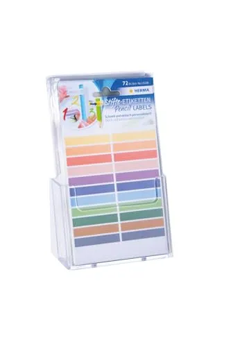 Stift-Etiketten HOME, farbig sortiert - Sticker & -bögen, praktische und bunte Etiketten zur individuellen Beschriftung von Gegenständen, ideal für Zuhause und Büro