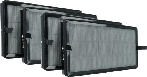 vhbw 4x Aktivkohlefilter Ersatz für Kärcher 2.863-067.0 für Luftreiniger - HEPA 13 Luftfilter Schwarz