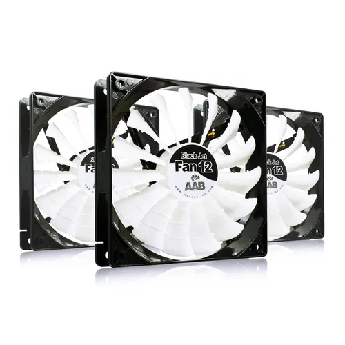 AABCOOLING BLACK JET FAN 12 - GEHÄUSE LÜFTER 170m3/h KRAFTVOLL - 3 STÜCK PAKET