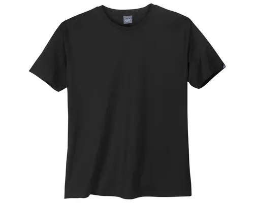 AHORN SPORTSWEAR Rundhalsshirt Ahorn Basic Rundhals T-Shirt schwarz Übergrößen