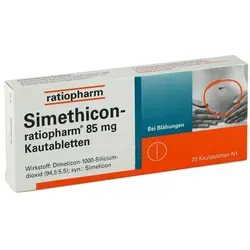 Simethicon ratiopharm 85 mg von ratiopharm