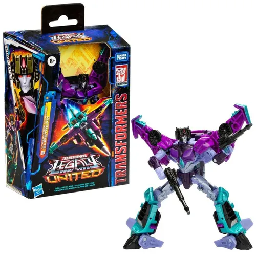 Transformers Legacy United Deluxe Class Slipstream Action Figure 14cm - Figuren - 14cm große Slipstream Actionfigur, wandelbar zwischen Roboter und Jet in 15 Schritten, mit Zubehör für spannende Action-Posen.