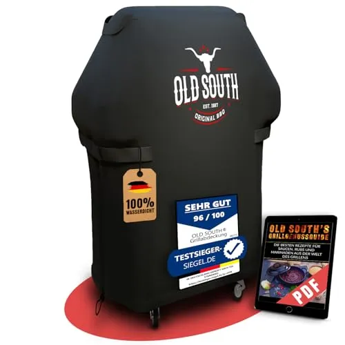 Old South - Grillabdeckung Wetterfest - Grill Abdeckhaube für Weber, Napoleon, Enders, Rösle Gasgrill - Grillhaube Cover Wasserdicht (76 x 66 x 110 cm)