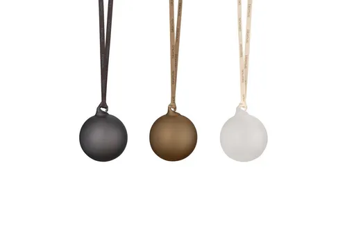 blomus Weihnachtsbaumkugel JUHLA 6er Set 5cm - Elegante Weihnachtsbaumkugeln in Smoke/Coffee/Clear, aus hochwertigem Glas und Polyester, verleihen Ihrem Fest eine stilvolle Note.