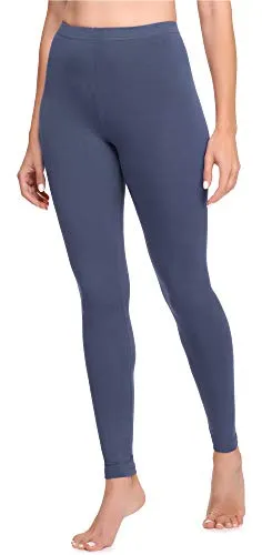 Ladeheid Leggings Damen aus Baumwolle Bequeme und Lange Leggins für Frauen für Frühling Sommer Herbst Winter Saison LA40-133 (Jeans, XL)