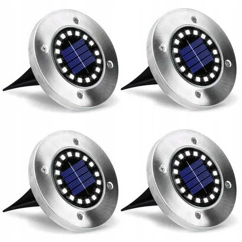 LED Außenleuchte Solar Gartenleuchte Bodenleuchte 16LED Erdspieß 4er MasterLED
