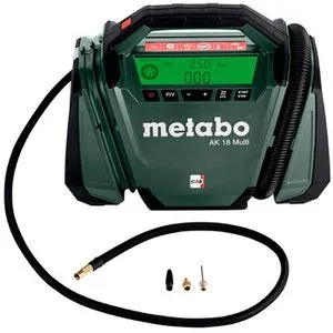 Metabo AK 18 Multi - Kompressor mit 18V Akku, kompakt und vielseitig für mobile Anwendungen
