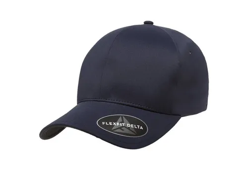 Flexfit Delta Baseball Cap - Unisex, wasserabweisend, navy, S/M - Baseball Cap aus nahtlosem, wasserabweisendem Polyester, ideal für Sport und Aktivitäten, mit antibakteriellem Material und innovativem Flexfit Elastik-Band für perfekten Sitz.
