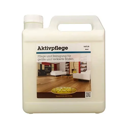F.W. Barth & Co. GmbH FAXE Aktivpflege 2,5L Bodenpflegemittel - Bodenpflegemittel für Holz, Kork, Linoleum und mehr. Schützt und pflegt Ihre Böden mit mattem Finish, ideal für langanhaltenden Glanz.