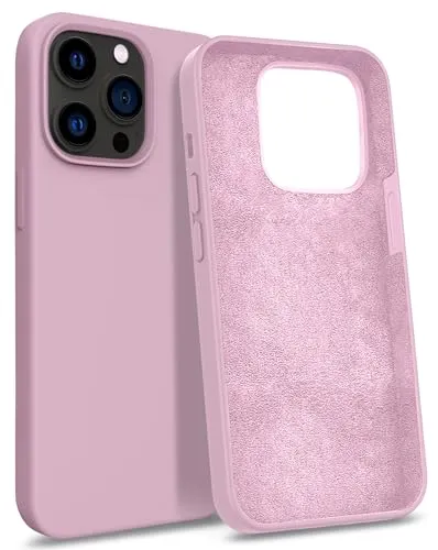 MyGadget Hülle kompatibel mit iPhone 14 Pro - Gummierte Handyhülle - [ 3 Layer Struktur ] Schutzhülle mit Soft Inlay & Hardcase Cover außen - Rosa