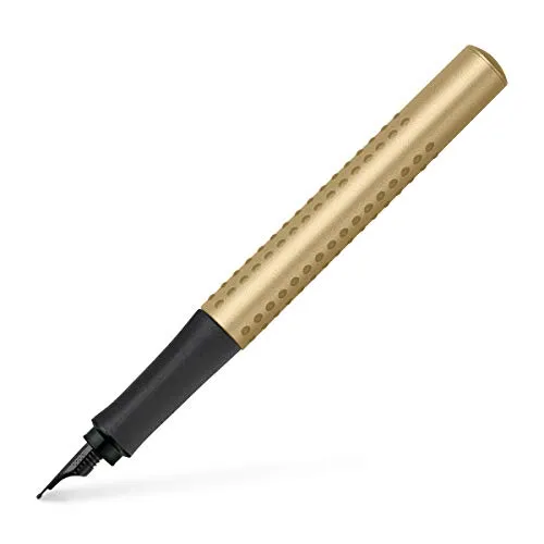 Faber-Castell 140932 Füller Grip Edition, Feder F, gold in gold von Faber-Castell
