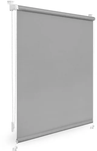 LICHTBLICK Verdunklungsrollo - grau - klemmbar - 80x150 cm - Jalousien & Rollos - Klemmbares Verdunklungsrollo in elegantem Grau, ideal für eine optimale Lichtregulierung und Privatsphäre in jedem Raum.
