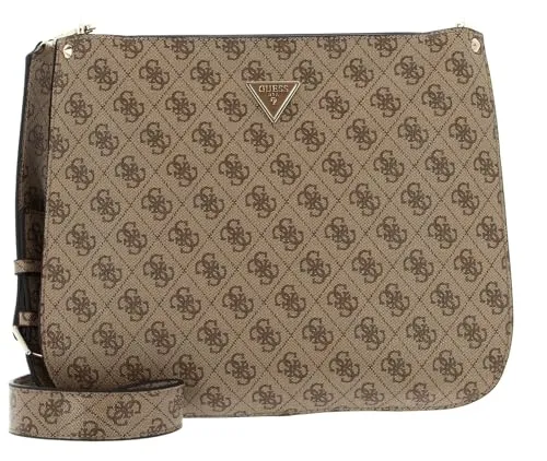 Guess Umhängetasche Meridian, Latte Logo - Stylische Umhängetasche aus hochwertigem Polyurethan mit abnehmbarem, verstellbarem Schulterriemen. Perfekt für den Alltag und setzt modische Akzente!