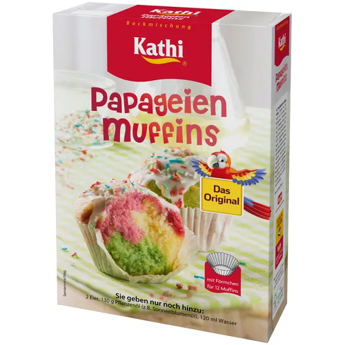 Kathi Backmischung für Papageienmuffins mit Förmchen 460g