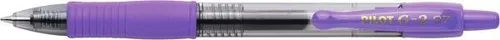 PILOT 210457 Gelschreiber G2 07 - Violette Strich-Geh usefarbe, langlebige Tinte für präzises Schreiben und Zeichnen