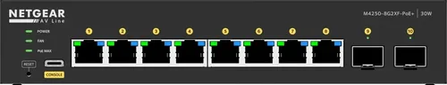Produktbild Netgear AV Line M4250-8G2XF-PoE+ Switch L3