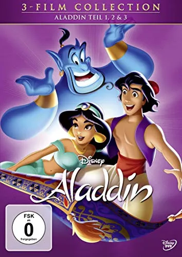 Aladdin 1-3,3 DVDs: Disney Classics + 2. & 3.Teil