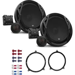 JBL Club 6500C Auto Lautsprecher mit Einbauset passend für Audi A4 Avant B5 (8D) 1995-2001 Türen hinten 360 Watt 165mm 2 Wege Kompo