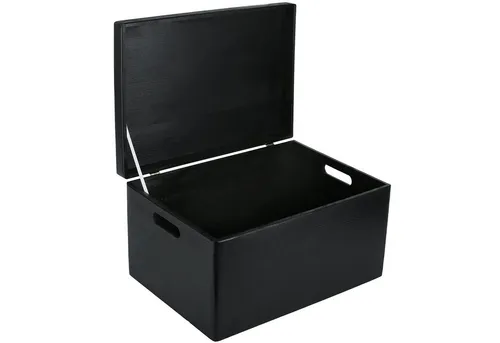 Creative Deco Holzkiste XXL mit Deckel – 40x30x24 cm Erinnerungsbox