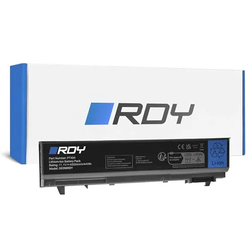 RDY Laptop Akku PT434 W1193 4M529 NM631 KY477 Notebook Batterie für Dell Latitude E6400 E6410 E6500 E6510 PP30L PP27LA PP30LA Precision M2400 M4400 M4500 (Kapazität: 4000 mAh 11.1V)