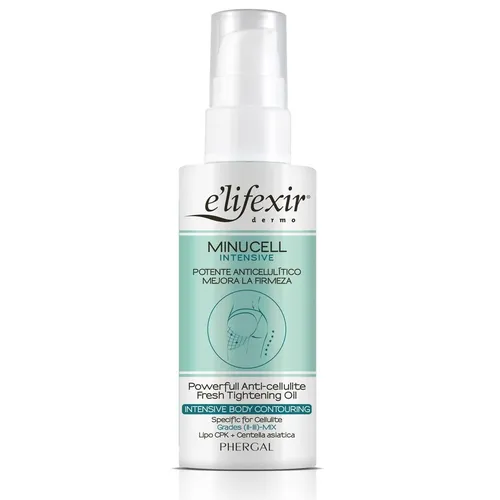 E'Lifexir MINUCELL INTENSIV Anti-Cellulite-Öl 100 ml - Ganzkörperpflege mit intensivem Anti-Cellulite-Effekt, fördert die Hautstraffung und sorgt für ein glatteres Hautbild.