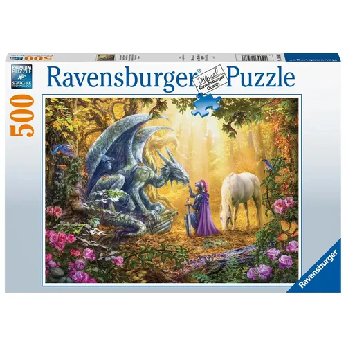 Ravensburger Puzzle 16580 - Drachenflüsterer - 500 Teile Puzzle für Erwachsene u