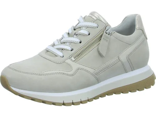 Gabor Damen Low-Top Sneaker - Komfortable Halbschuhe in Oak/Puder - Elegante Low-Top Sneaker für Damen, ideal für Freizeit und Sport. Mit komfortabler Mehrweite (H) und flacher Sohle für optimalen Tragekomfort.