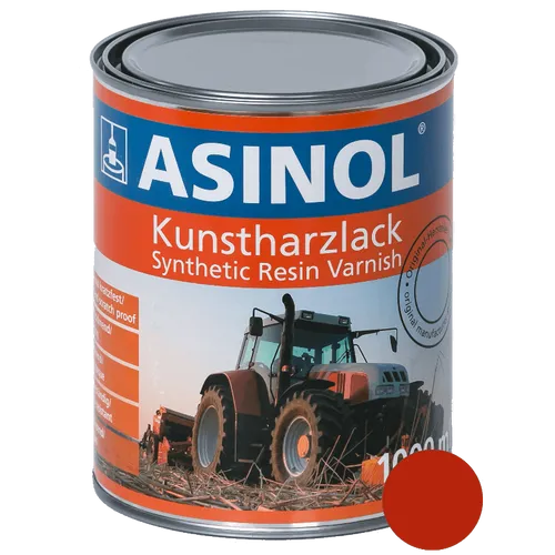 Kunstharzlack Lack Farbe LM 0224 Niemeyer Rot 1000 ml 1 Liter ASINOL